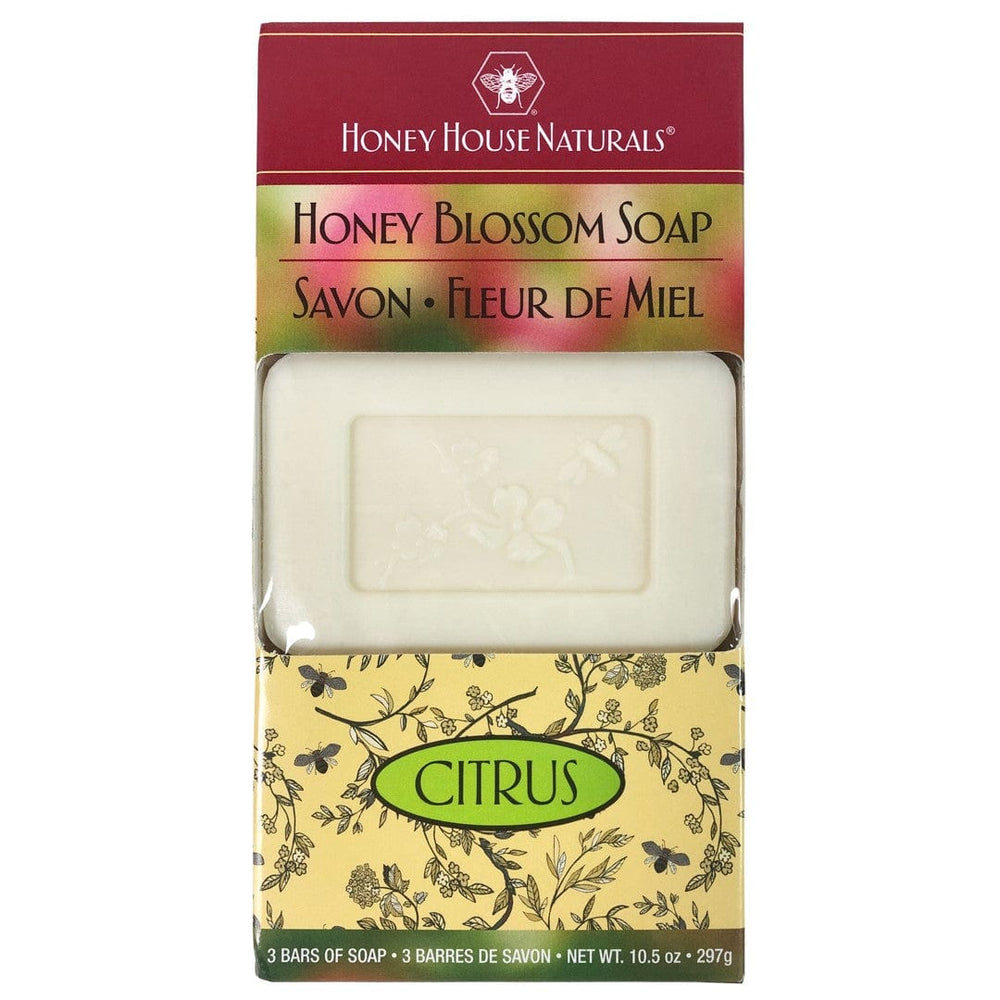 Honey House Naturals Citrus 3 Bar Box of 3.5oz Soap