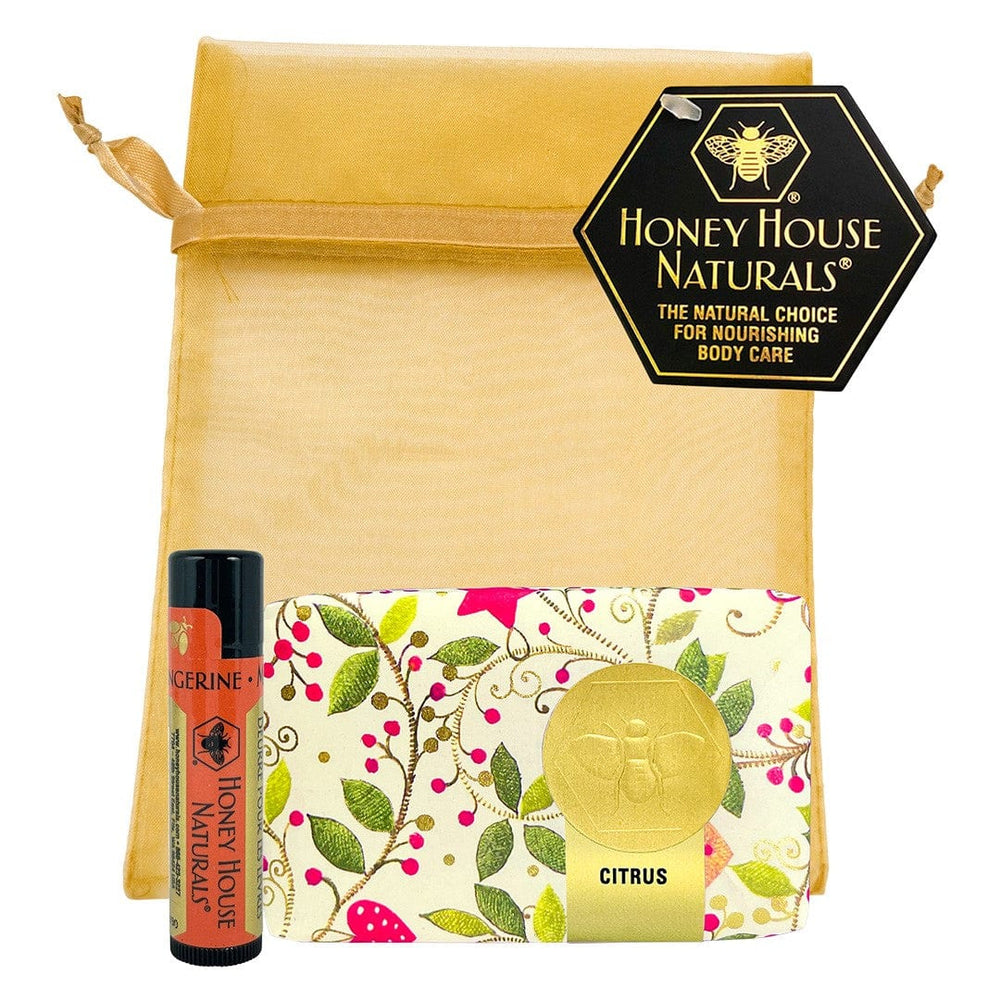 Honey House Naturals Citrus Holiday Soap 3.5oz & Lip Butter Set - While Supplies Last