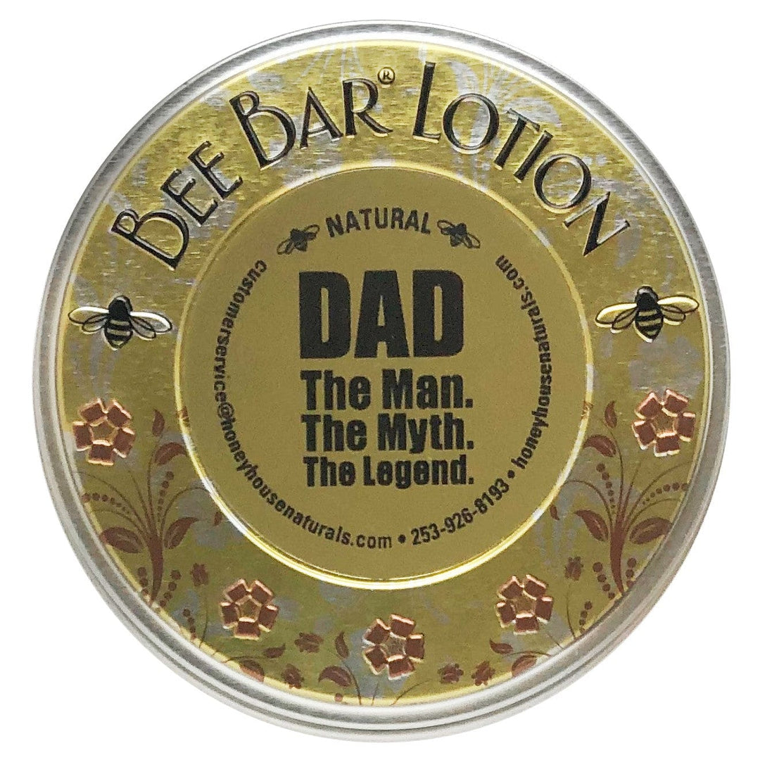 Honey House Naturals Dad / Natural Sentiment Large Bee Bar - Dad, Mom, Son, Daughter