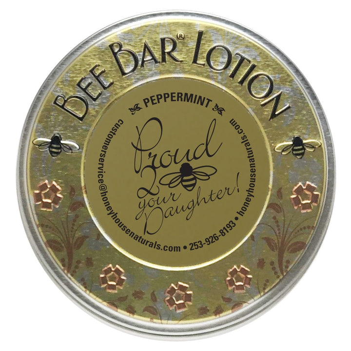 Honey House Naturals Daughter / Peppermint Sentiment Large Bee Bar - Dad, Mom, Son, Daughter