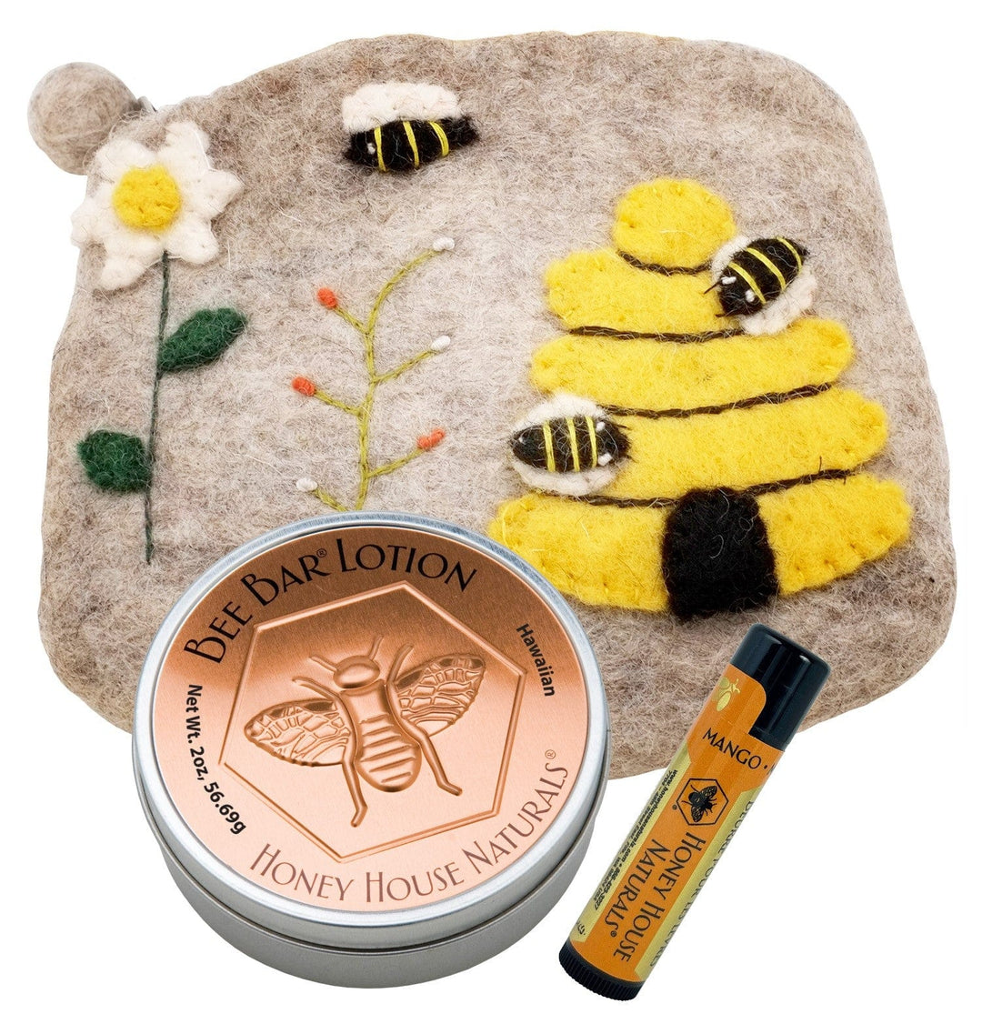 Honey House Naturals Hawaiian - Mango Wool Bag Bee Bag Gift Set