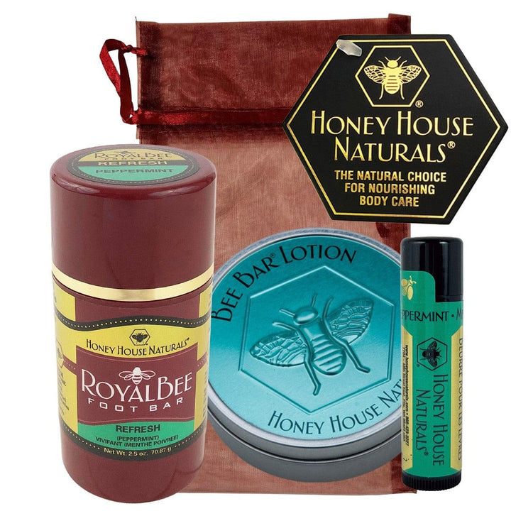 Honey House Naturals Refresh - Peppermint The Works! Gift Set