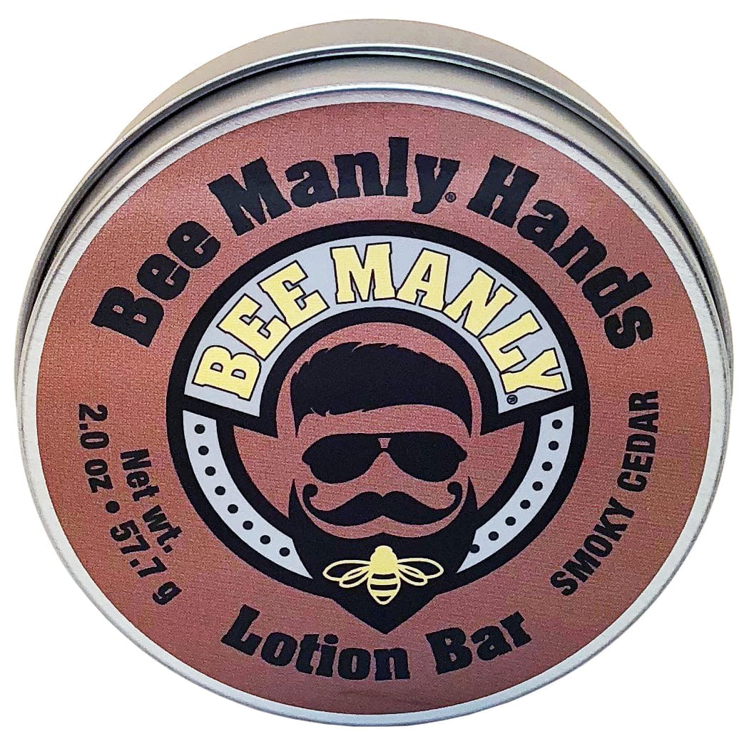 Honey House Naturals Smoky Cedar Bee Manly Hands Lotion Bar