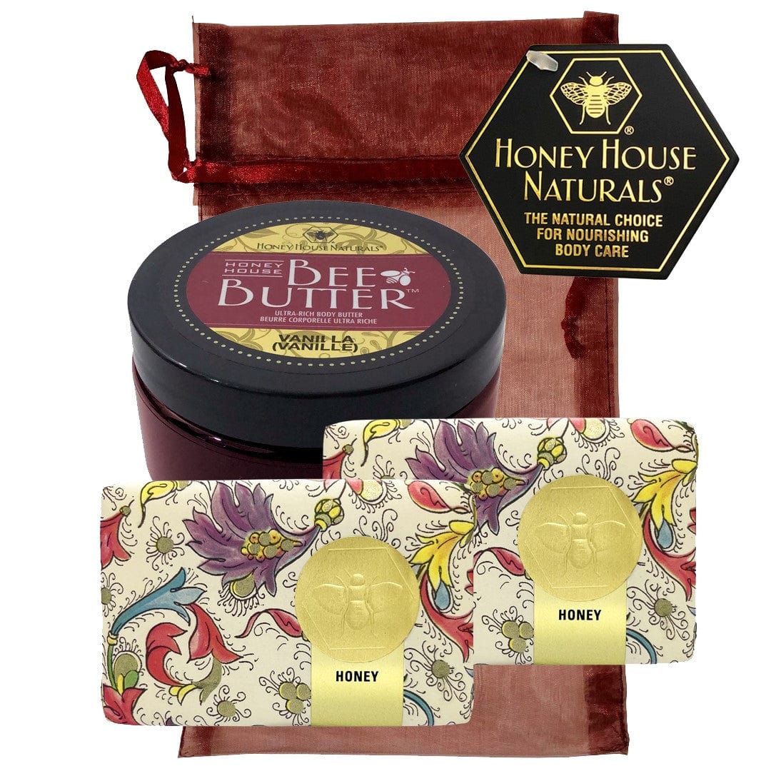 Honey House Naturals Vanilla Bee Butter Cream TUB & Soap Gift Set